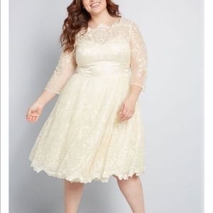 Gilded Grace lace dress